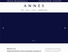 Tablet Screenshot of annesdowntown.com